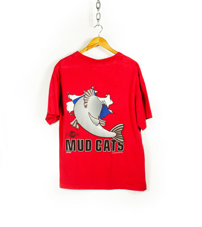Vintage 1994 Nutmeg Carolina Mudcats Minor League T-Shirt