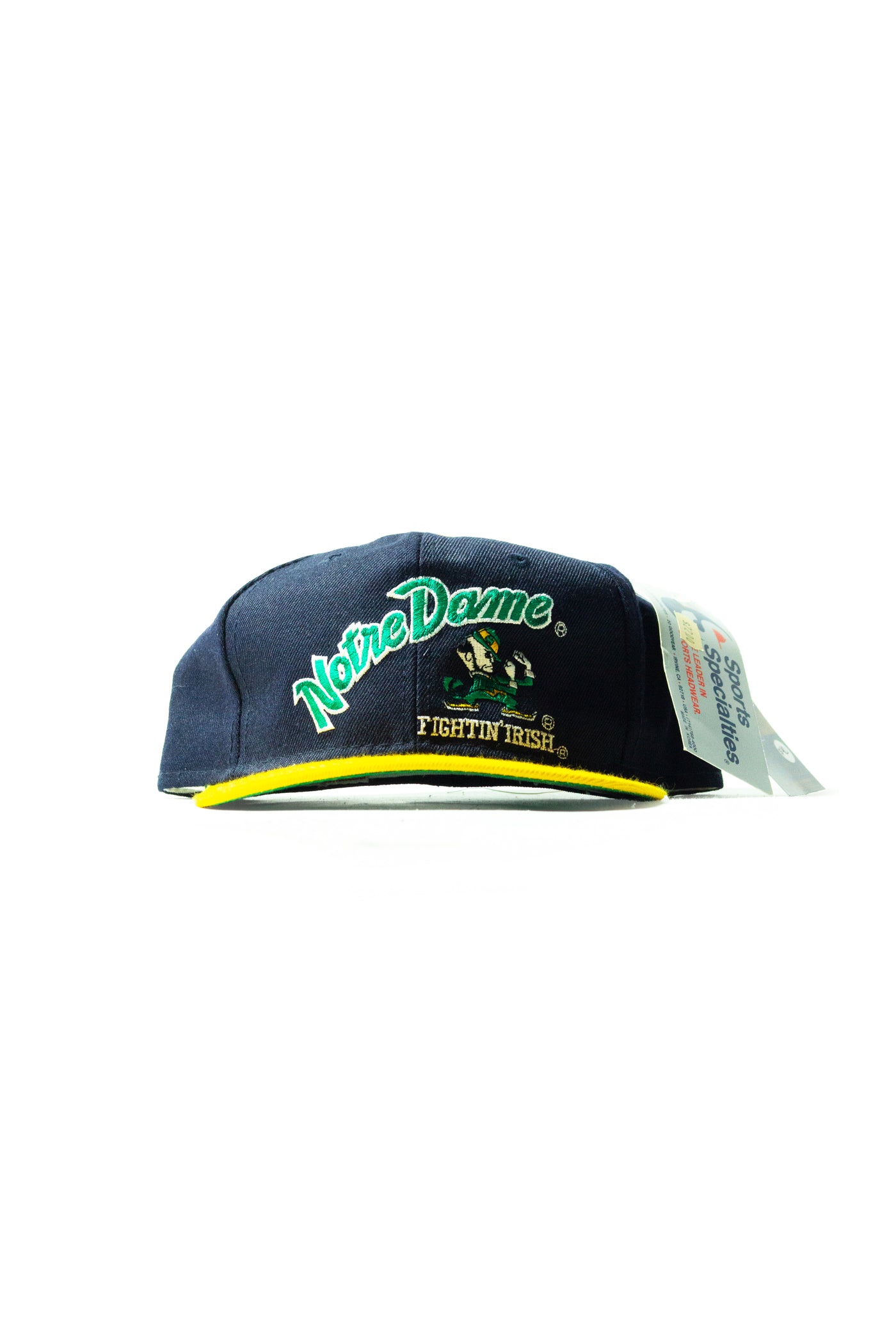 Vintage 90s Notre Dame Fighting Irish Sports Specialties Fitted Hat