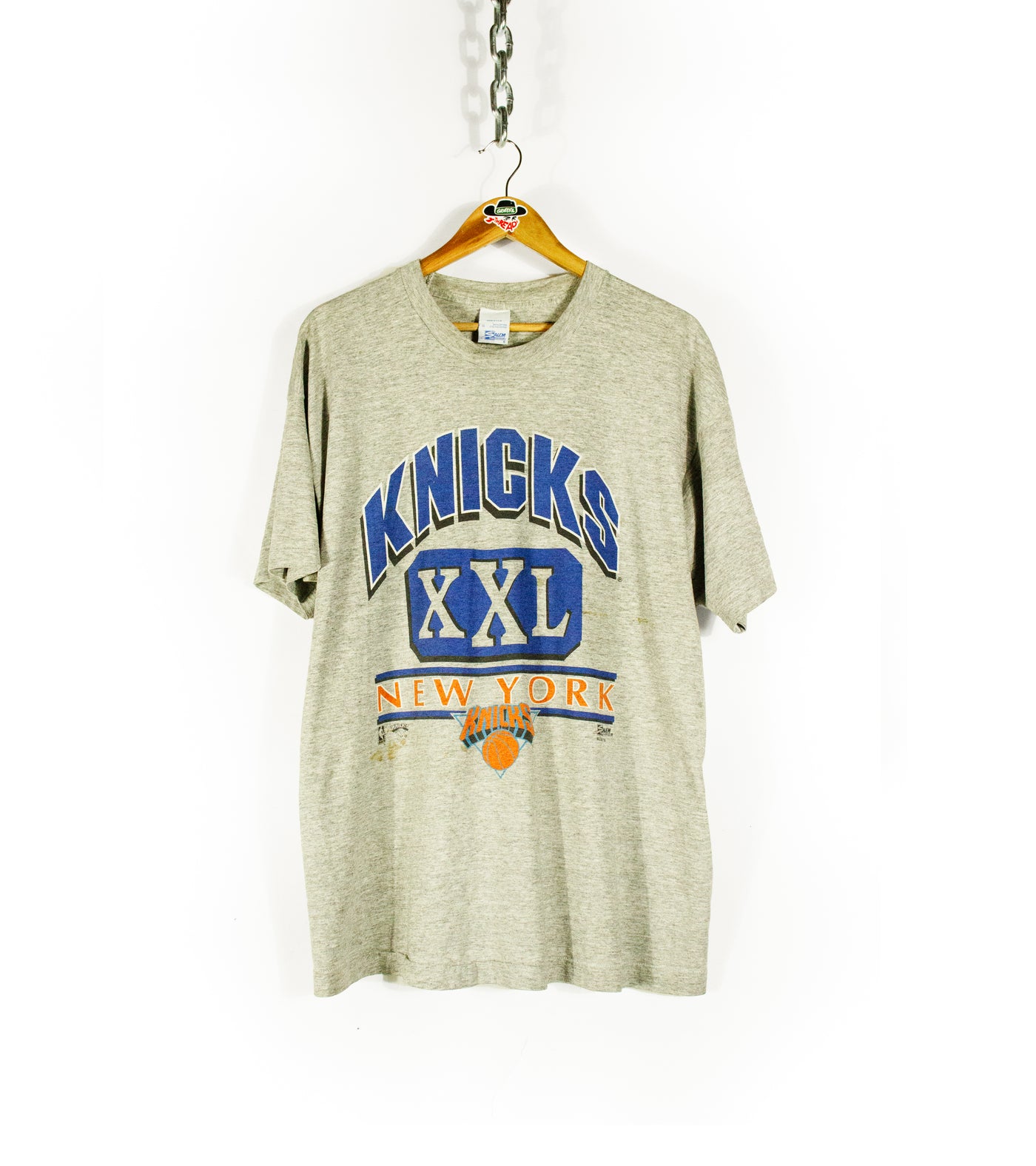 Vintage 90s New York Knicks Salem Sportswear Spellout T-Shirt