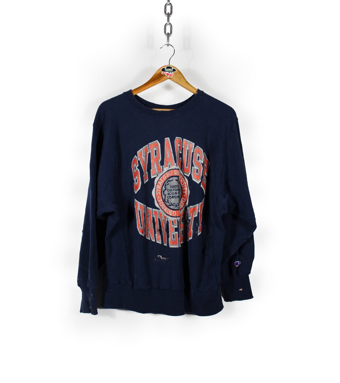 Vintage 80's Syracuse University Champion Reverse Weave Crewneck