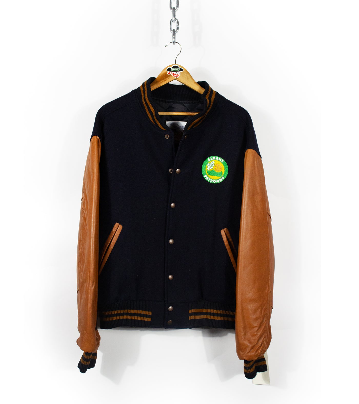 Vintage 80s Albany Patroons CBA Varsity Jacket