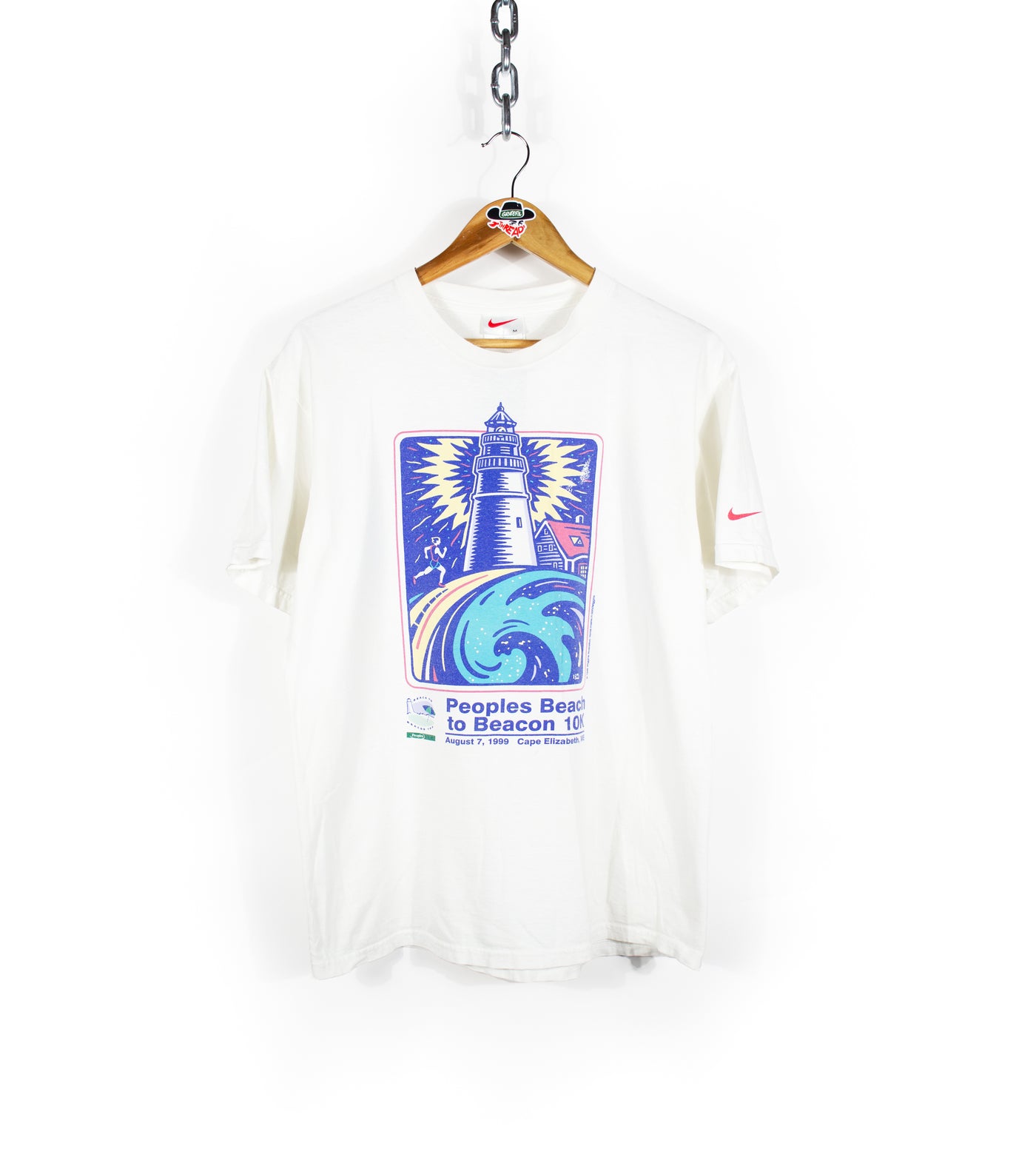 Vintage 1999 Nike Peoples Beach 10k Running Shirt