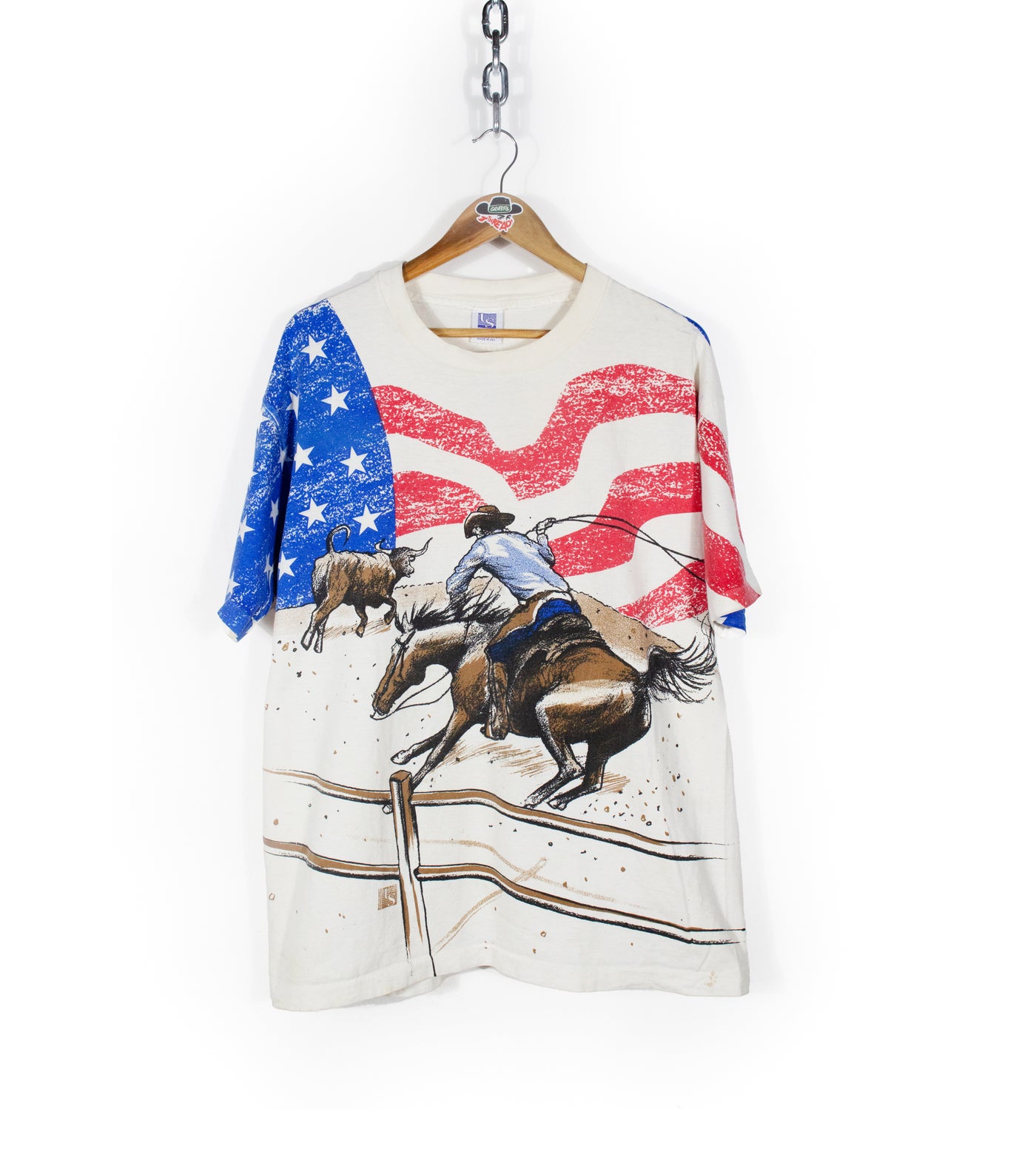 Vintage 1994 USA Rodeo All Over Print T-Shirt