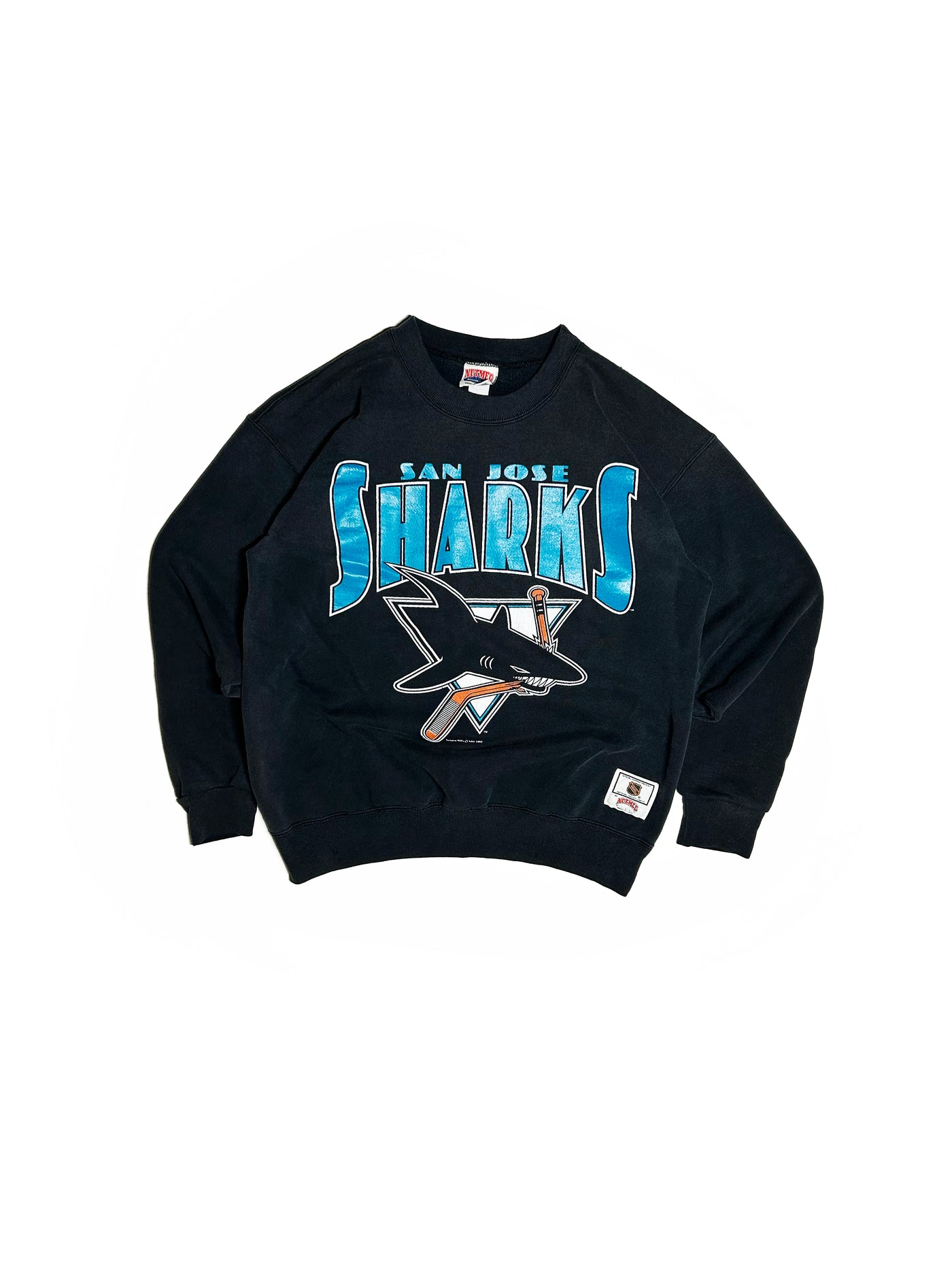 Vintage 1991 San Jose Sharks Nutmeg Crewneck