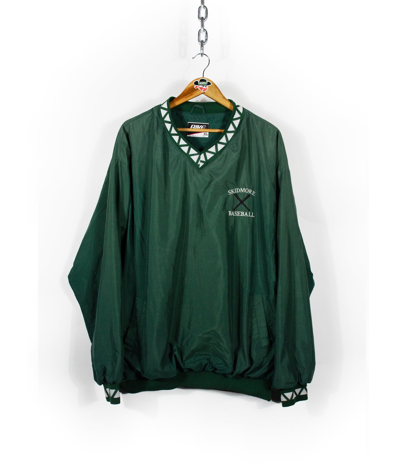 Vintage 90s Skidmore Baseball Pullover Windbreaker