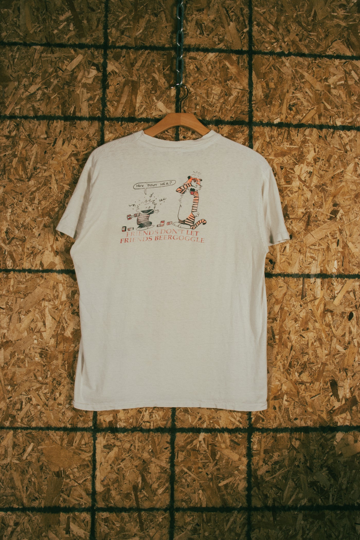 Vintage 90s Calvin & Hobbs 'Just Say No' T-Shirt