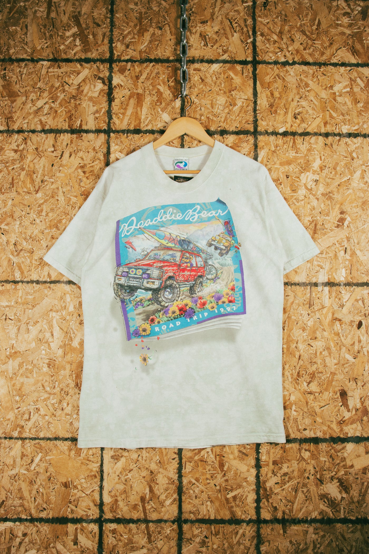 Vintage 1997 Deaddie Bear Road Trip T-Shirt