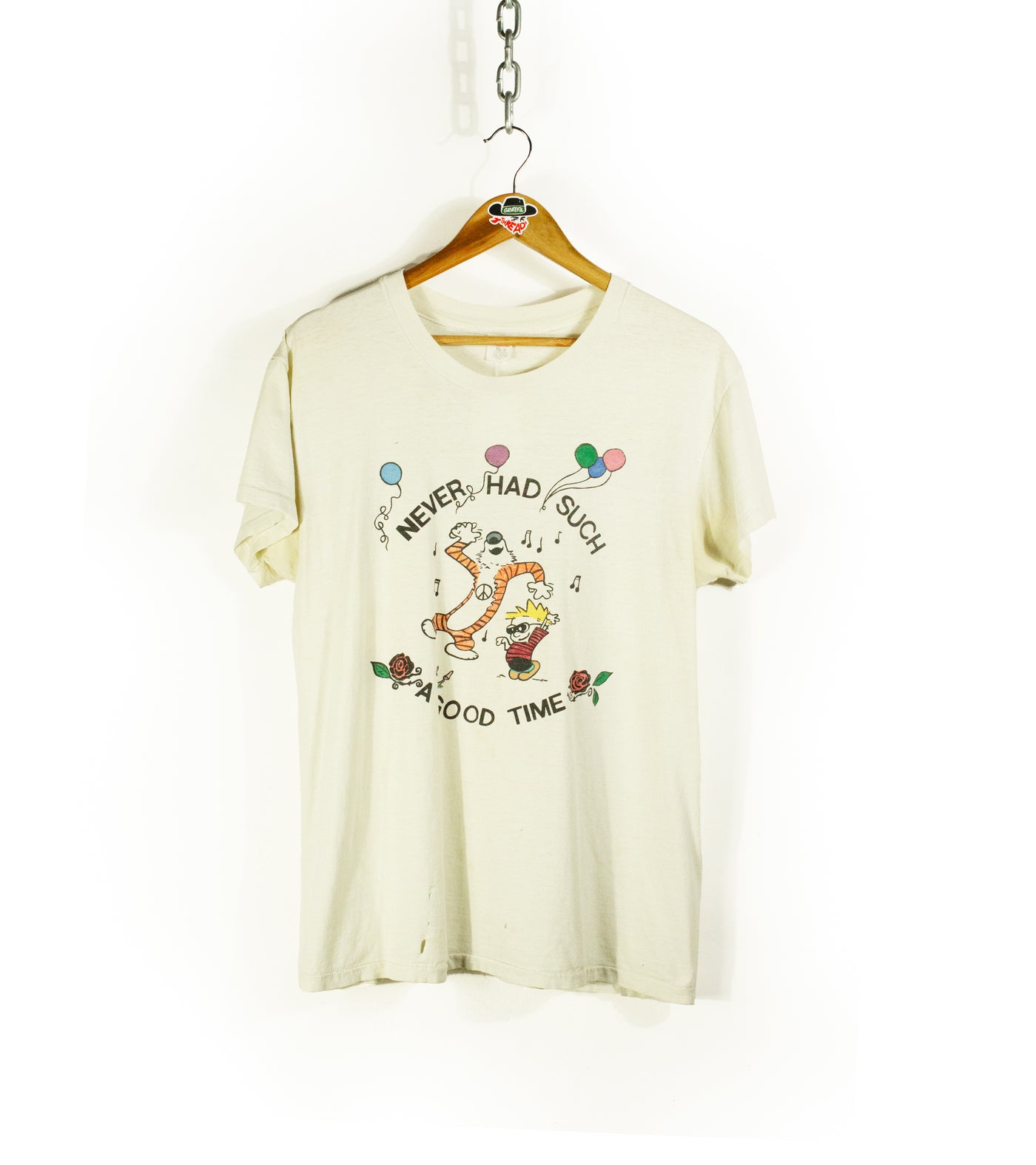 Vintage 80s Grateful Dead 'Never Had Such a Good Time' Calvin and Hobbes Lot T-Shirt