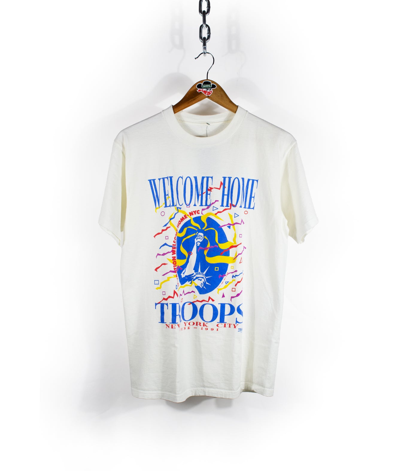 Vintage 1991 New York City Welcome Home Troops T-Shirt