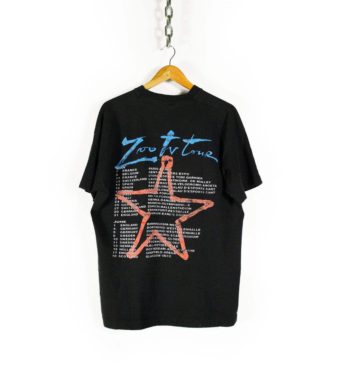 Vintage 1992 U2 Zoo TV Tour T-Shirt