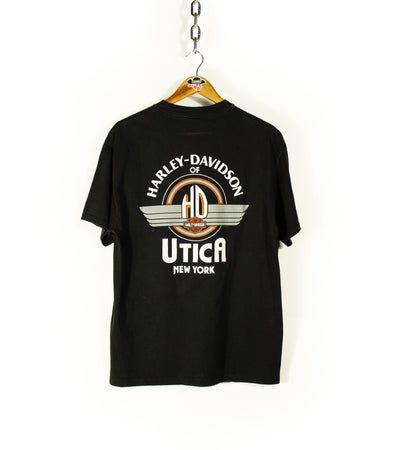 Vintage 1999 Harley Davidson Utica Pocket T-Shirt