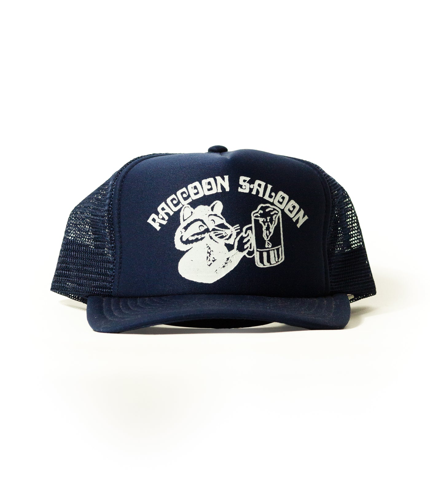 Vintage 80s Raccoon Saloon Trucker Hat