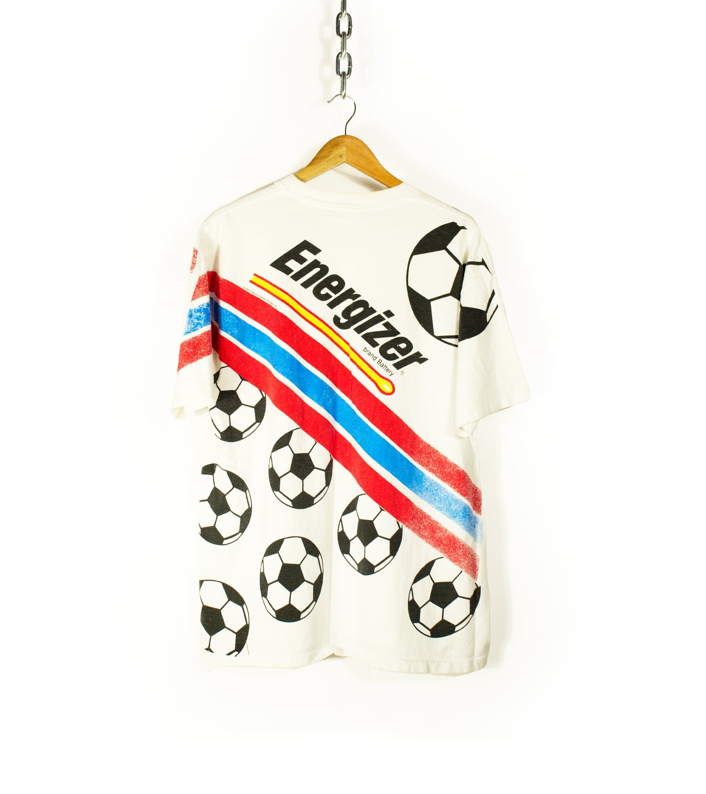 Vintage 1994 World Cup USA Energizer All over Print T-Shirt
