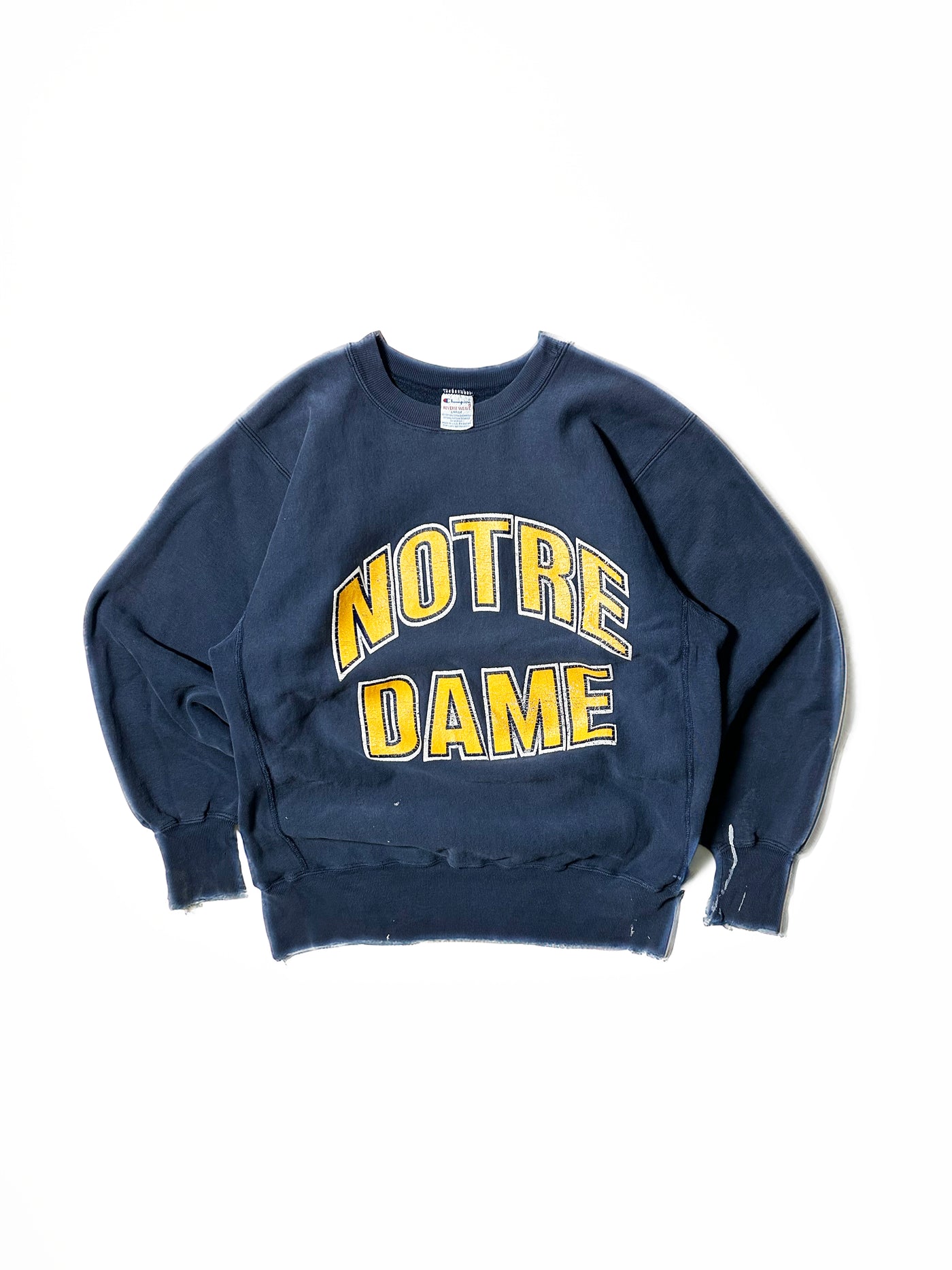 Vintage 90s Champion Reverse Weave Notre Dame Crewneck