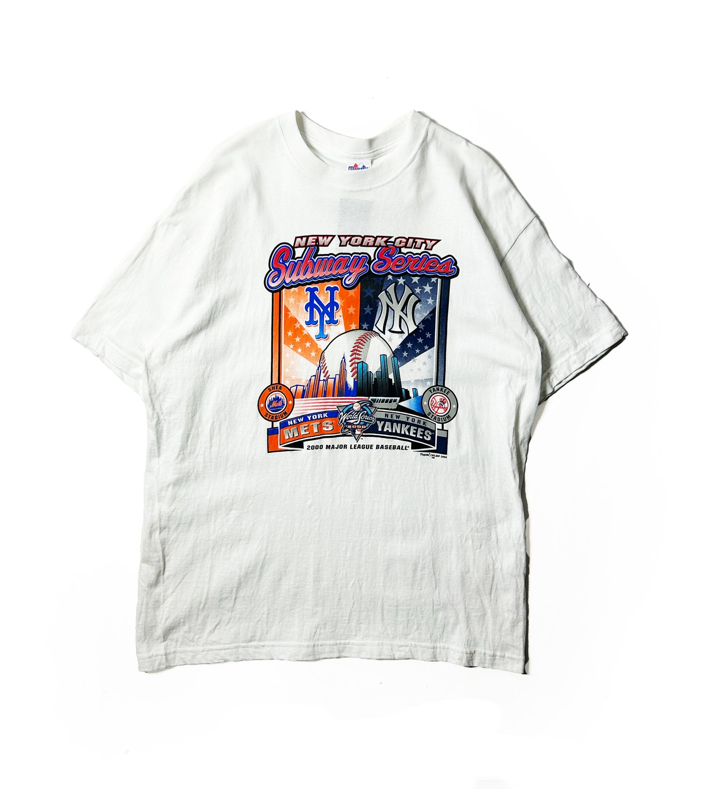 Vintage 2000 Yankees Mets Subway Series T-Shirt