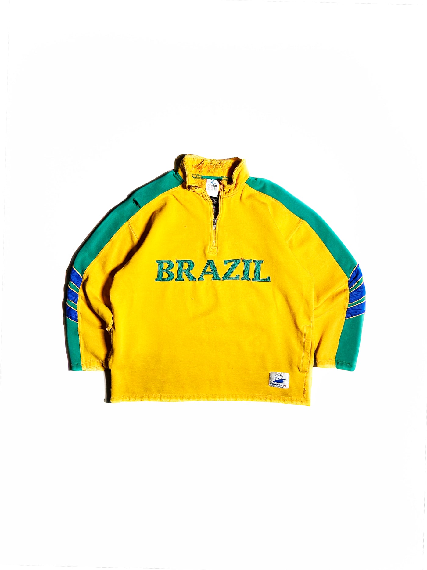 Vintage 1998 Brazil World Cup Zip Up Sweater