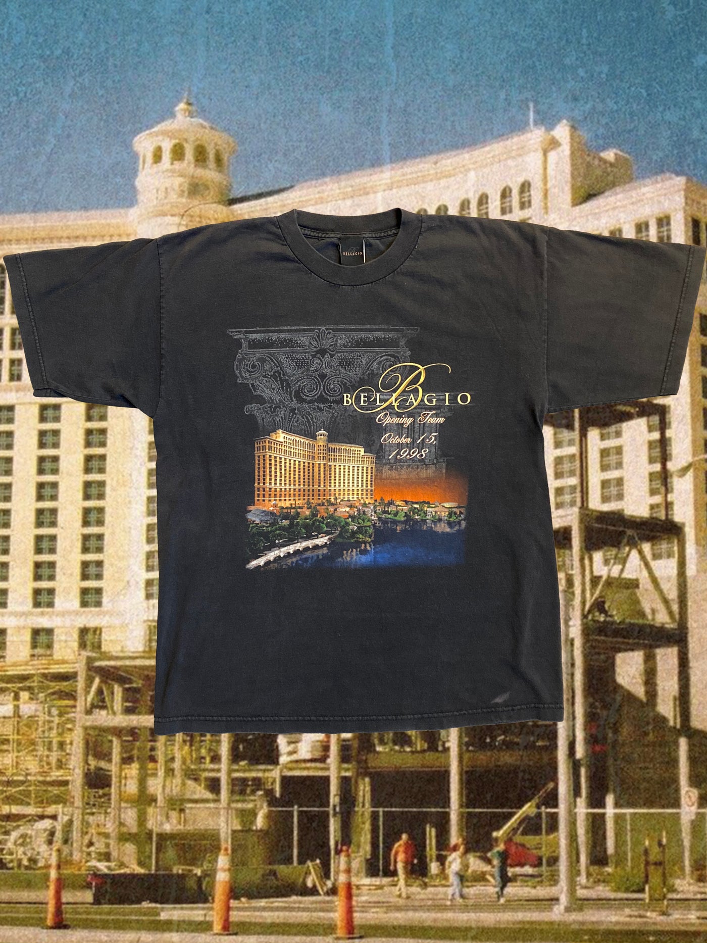 Vintage 1998 Bellagio Hotel Grand Opening T-Shirt