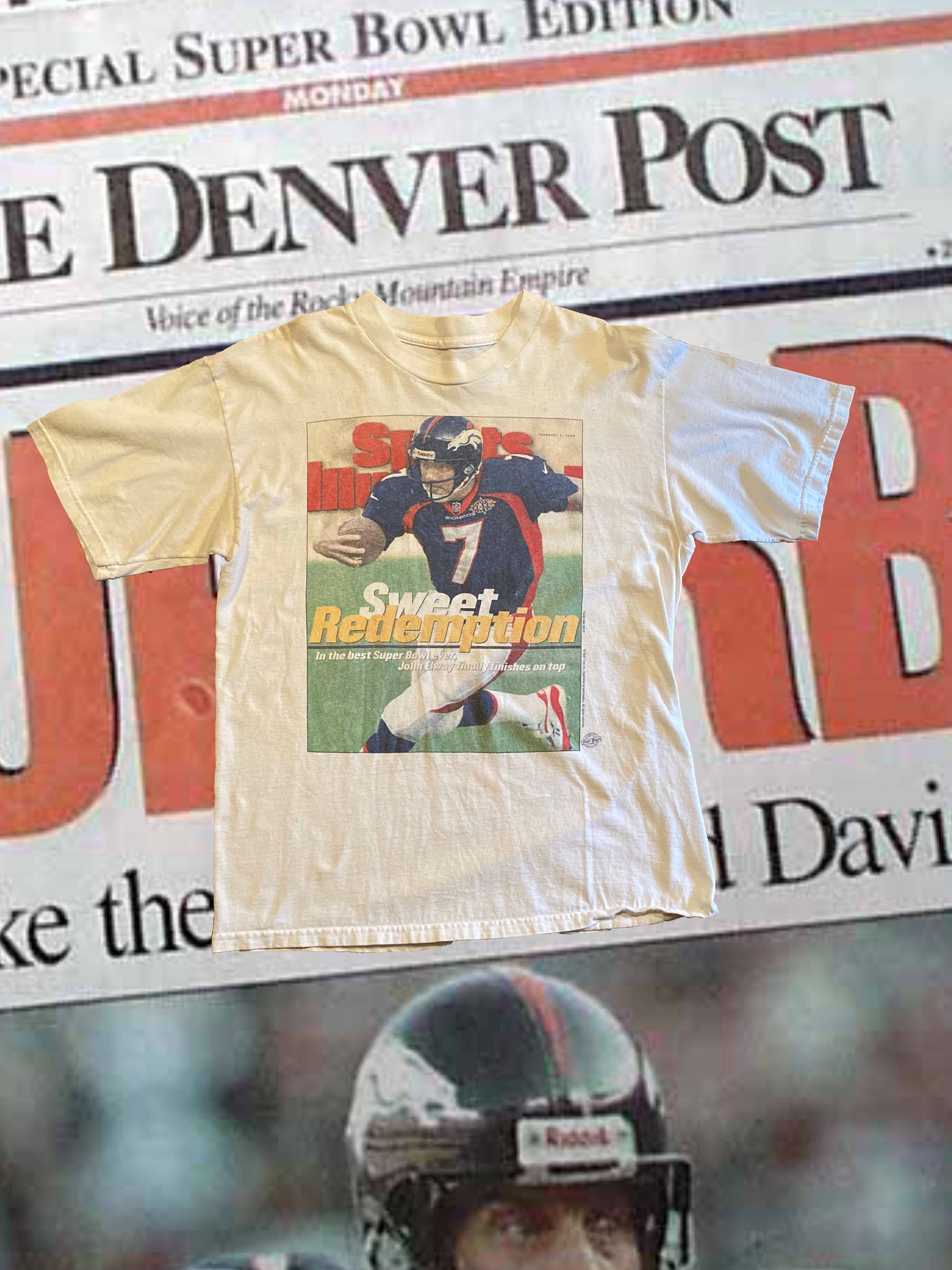 Vintage 1998 John Elway Sports Illustrated Cover T-Shirt