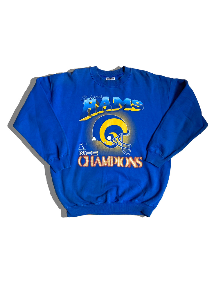 Vintage Style 90's Nfc Champions St. Louis Rams Graphic Tshirt Hoodie  Crewneck Sweatshirt Reprinted Full Color Full Size Gifts for NBA Fans -  Dingeas