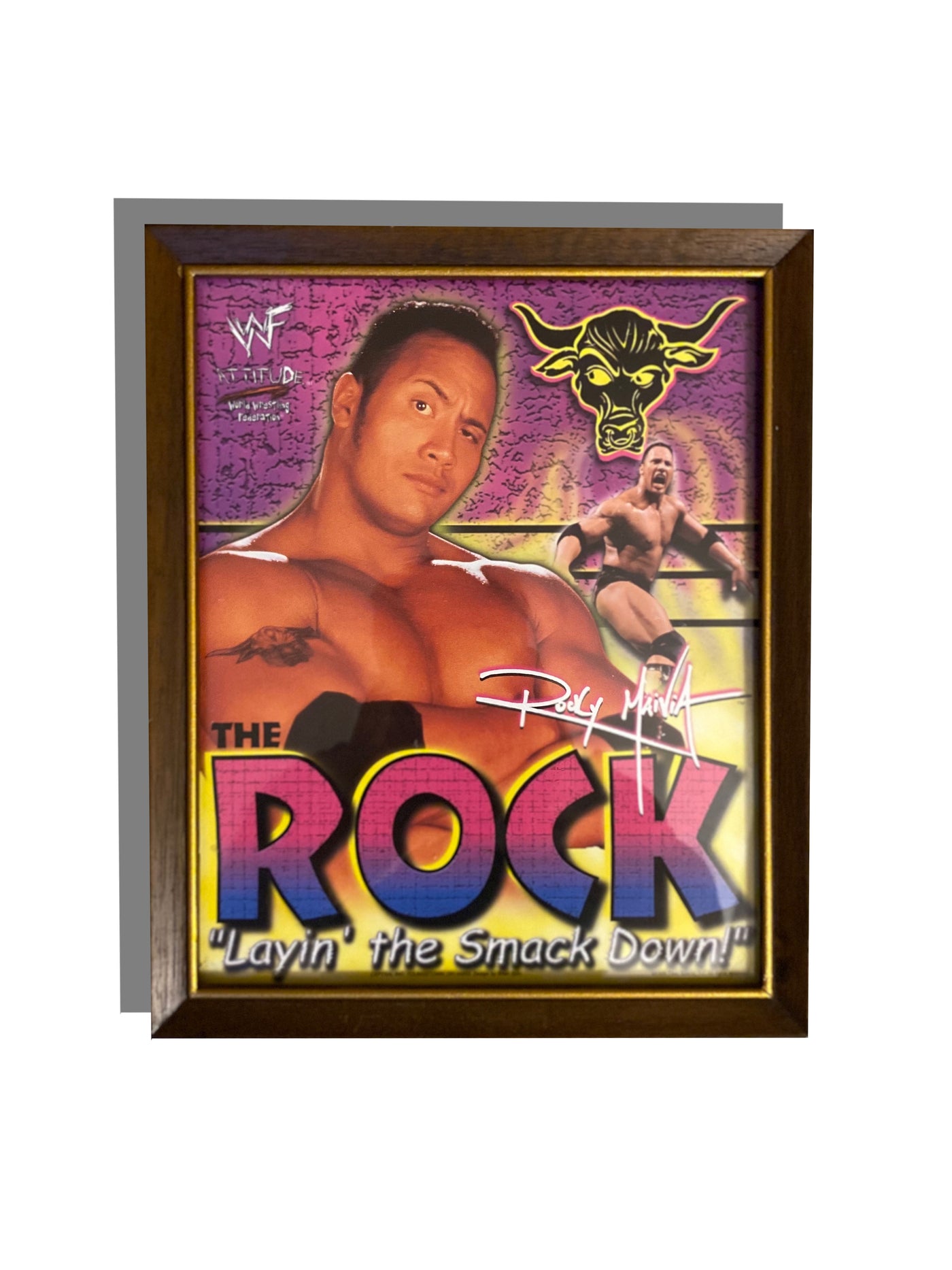 Vintage 1998 The Rock WWE Poster
