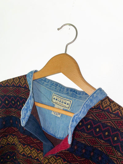 Vintage Arizona Jeans Henley Aztec Shirt
