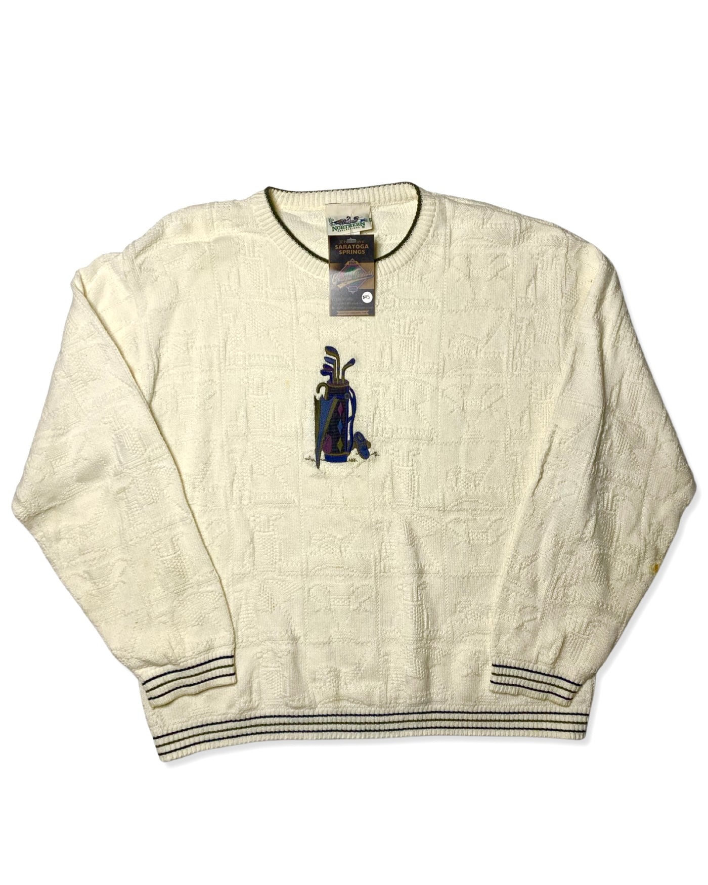 Vintage Northern Reflections Knit Golf Sweater