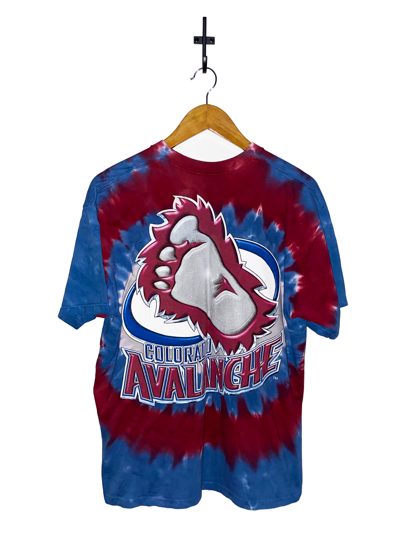 Vintage 90s Colorado Avalanche Liquid Blue T-Shirt