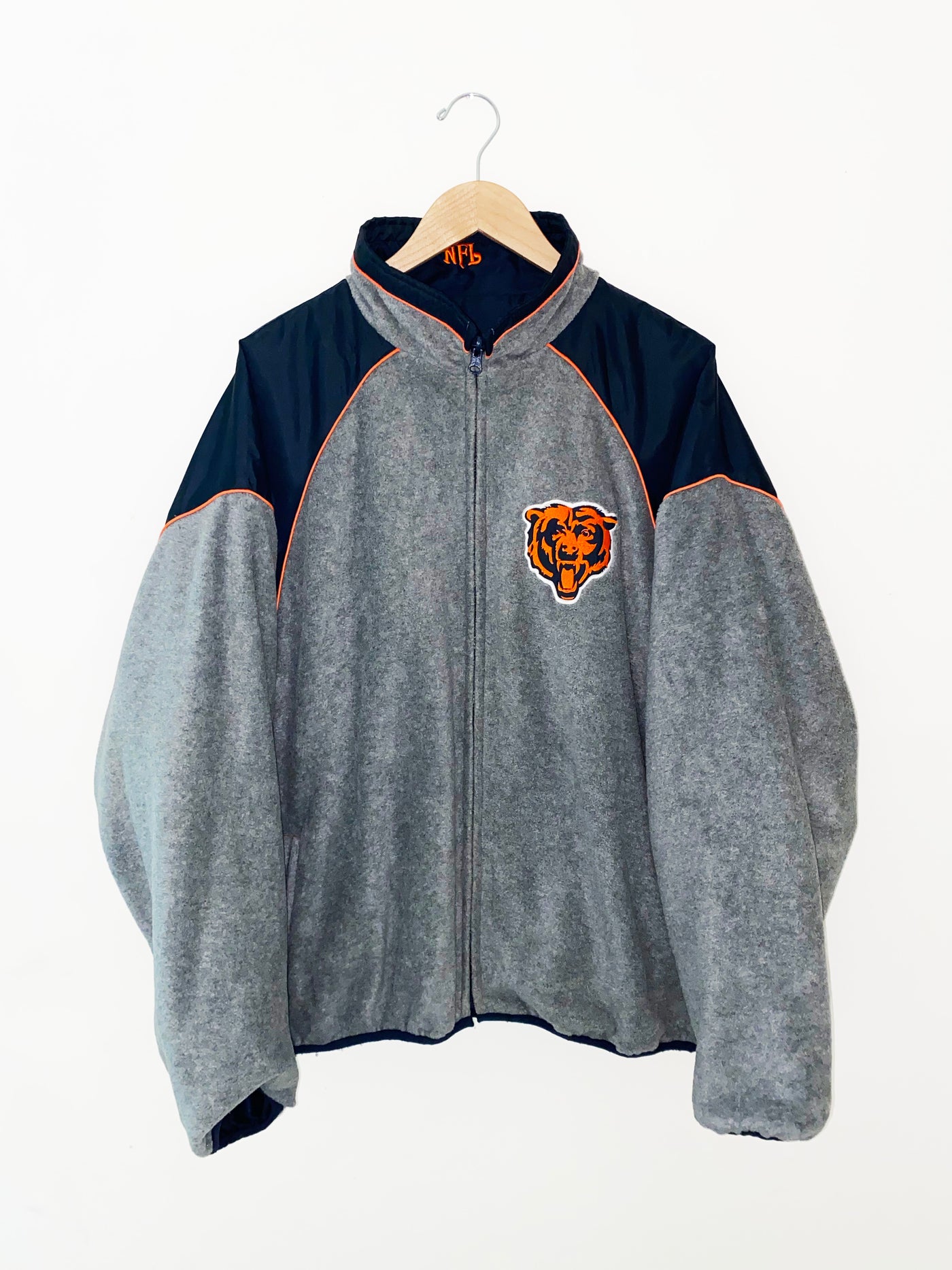 Vintage 90s Reversible Chicago Bears Puffer/Fleece Jacket