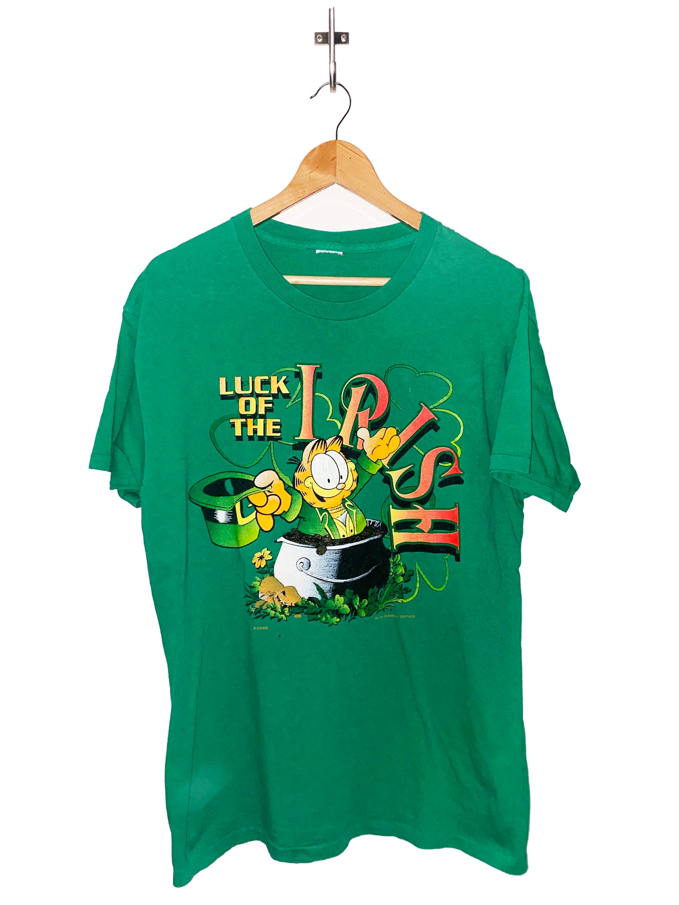 Vintage 90s Garfield ‘Luck of the Irish’ T-Shirt