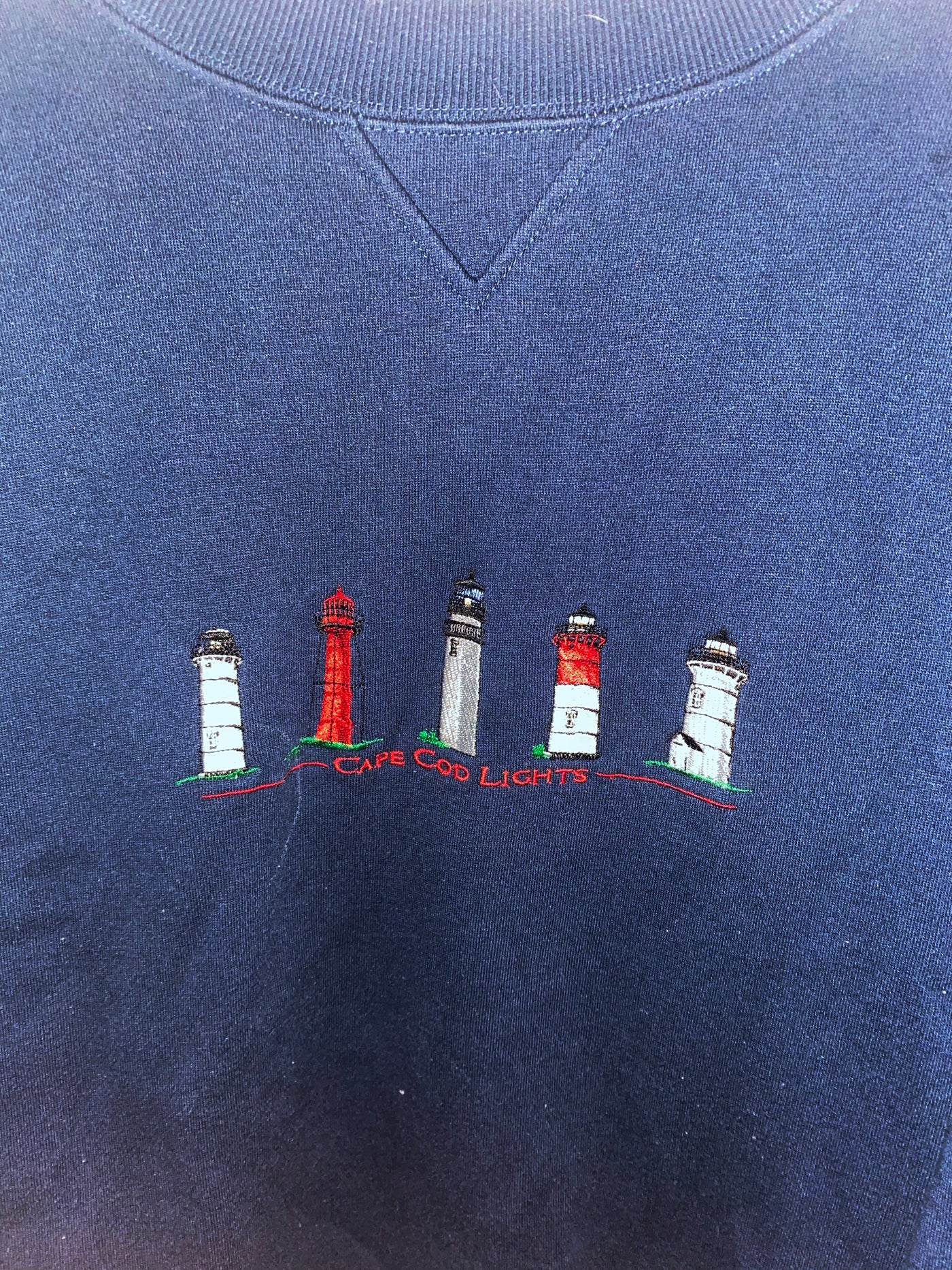 Vintage Cuffys of Cape Cod embroidered Lighthouse Crewneck
