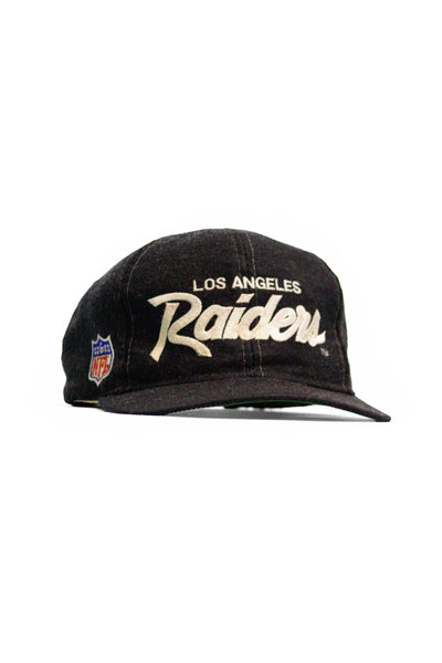 Vintage LA Raiders Sports Specialties Script Wool Snapback