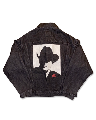 Vintage Marlboro Wild West Black Denim Jacket