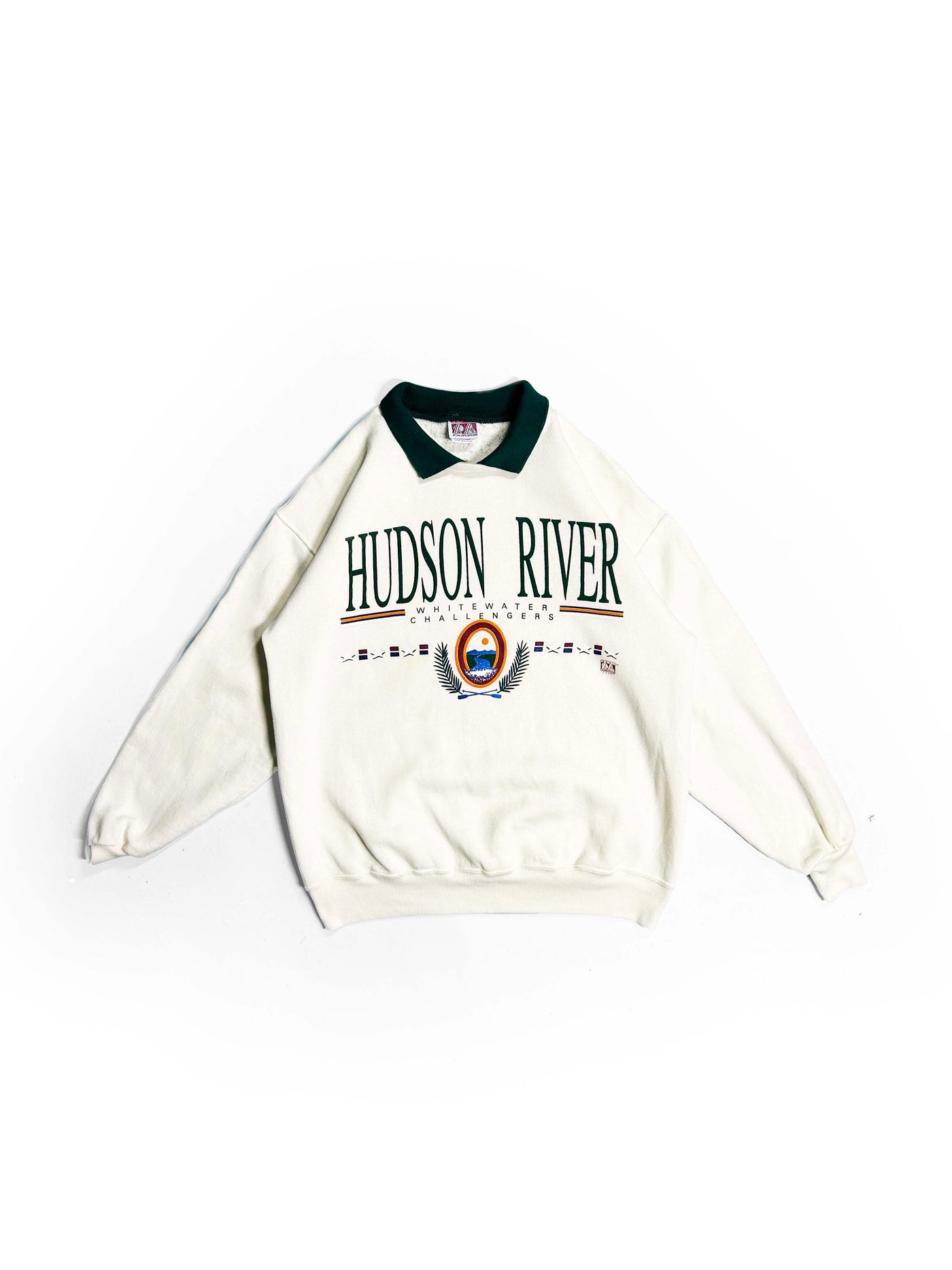 Vintage 1991 Hudson River Collared Crewneck