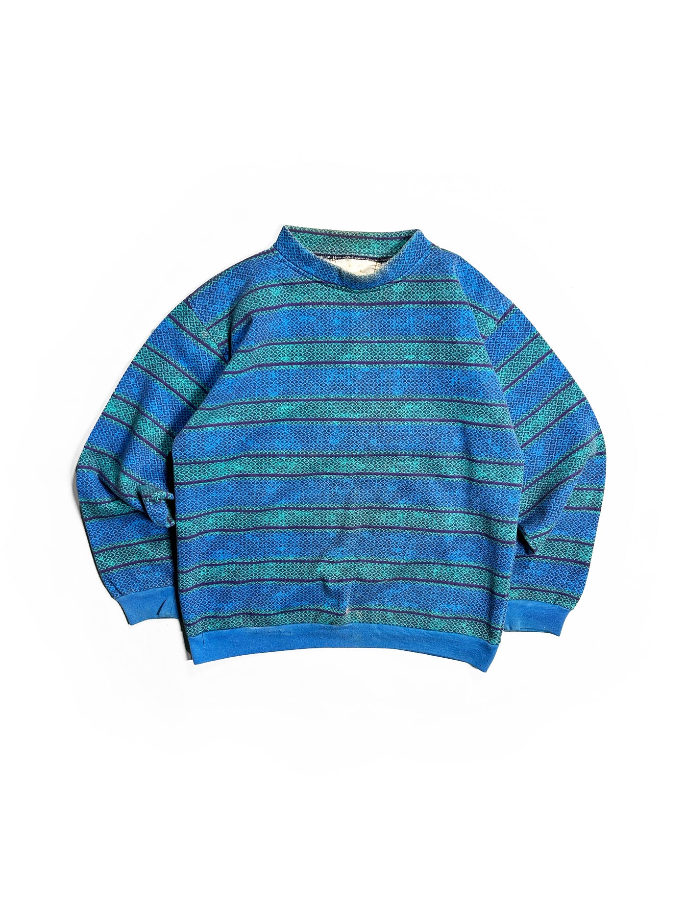 Vintage 80s Blank Patterened Crewneck