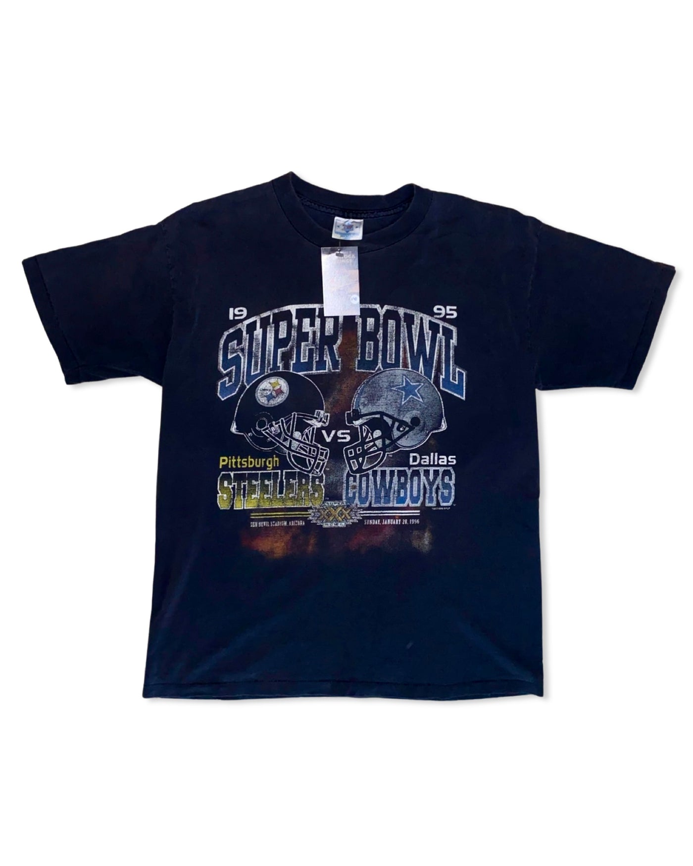 Vintage 1995 Super Bowl XXX Cowboys vs. Steelers T-Shirt