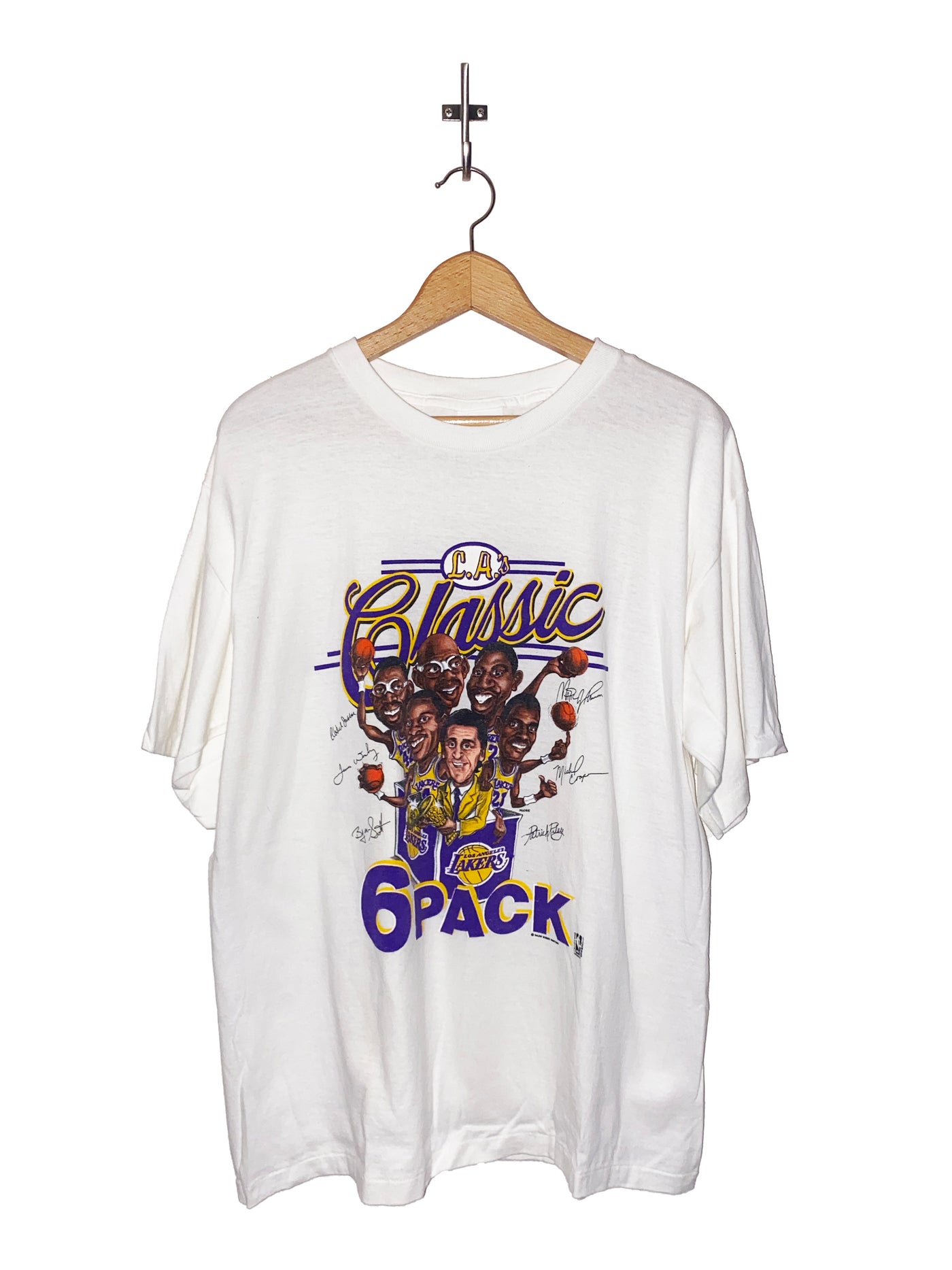Vintage 1988 Lakers Classic 6 Pack T-Shirt