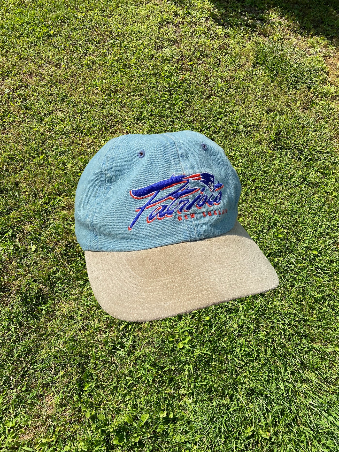Vintage Drew Pearson Patriots Denim Hat