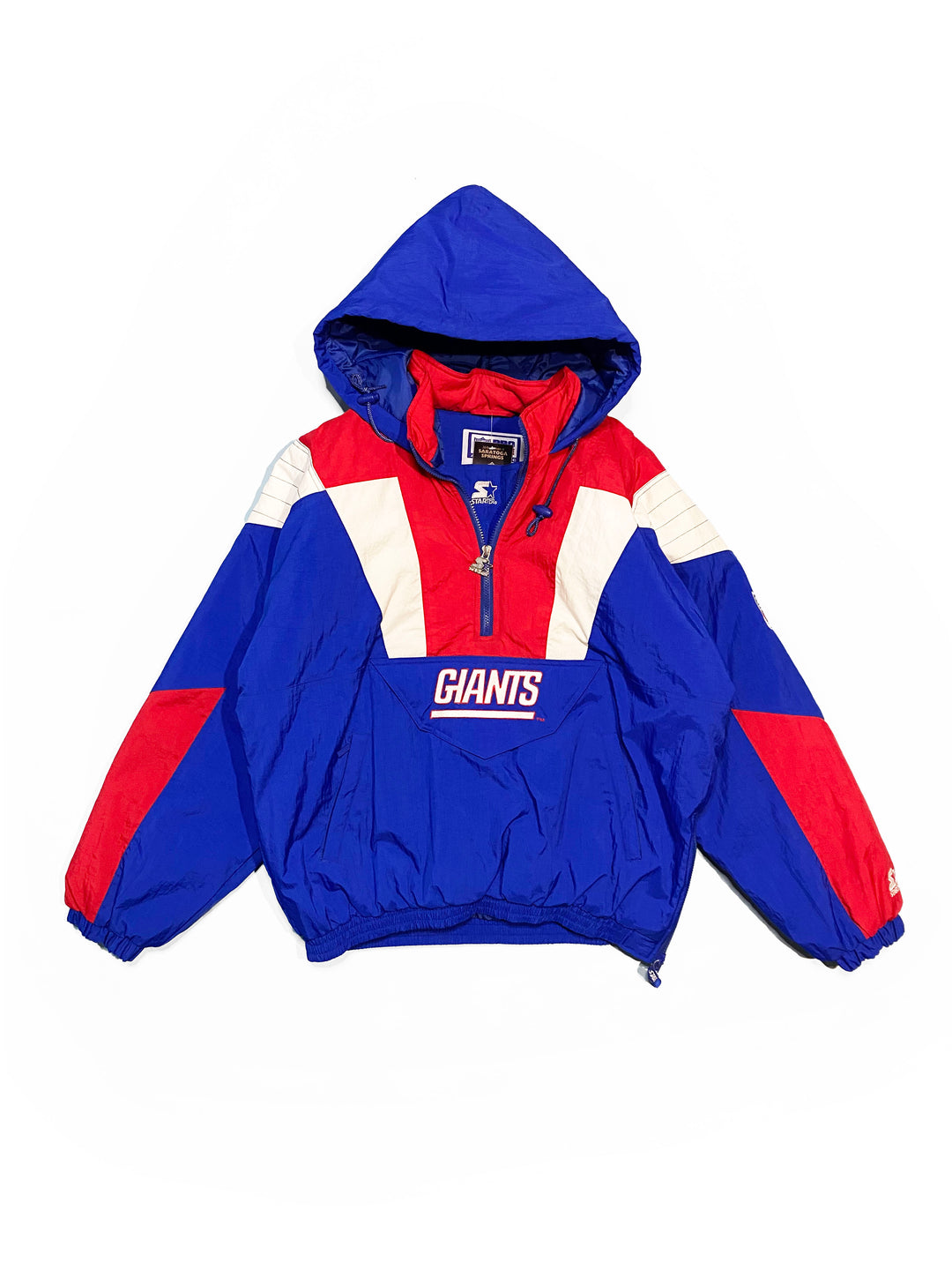 New York Giants Starter ジャケット Lサイズ 90's STARTER “NFL New York Giants” 中綿入り フード ナイロン