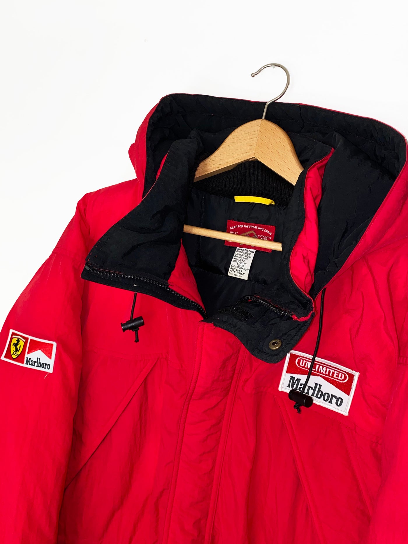 Vintage Marlboro Adventure Team Parka Down Jacket with Detachable Hood
