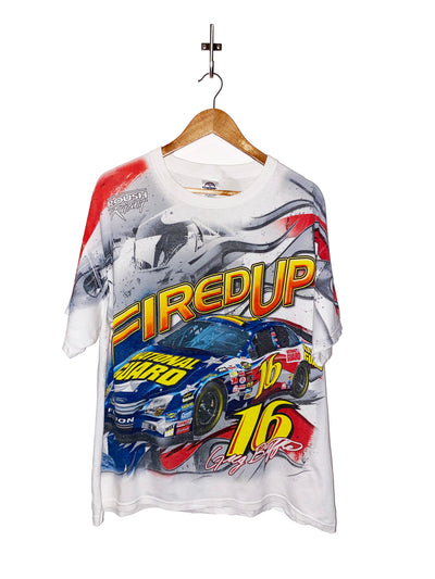 Vintage Greg Biffle Fired Up All Over Print T-Shirt