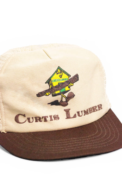 Vintage Curtis Lumber Puff Print Trucker Hat