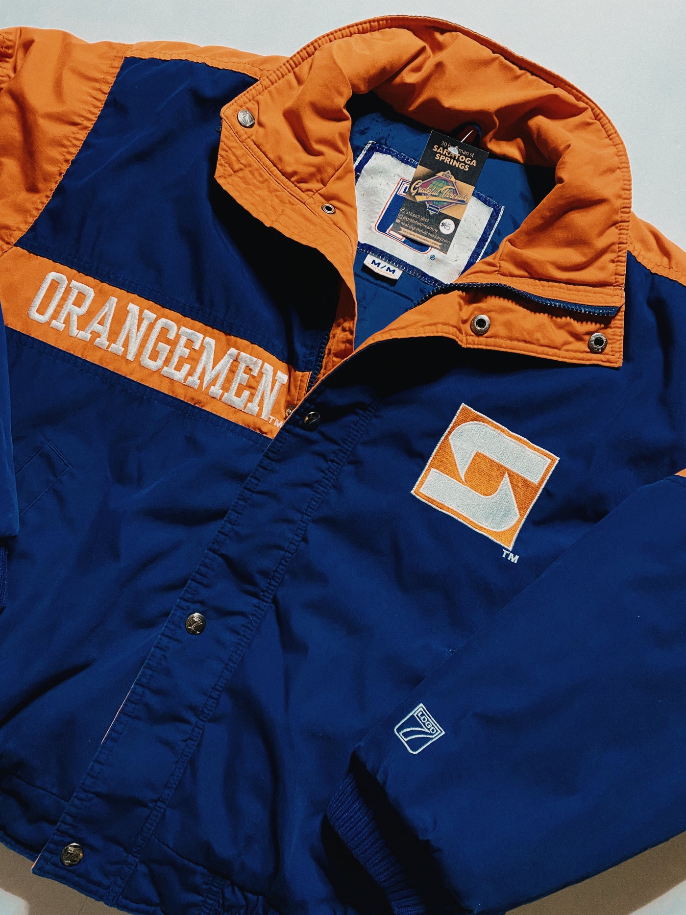 Vintage Syracuse Orangemen Big Logo Puffer Jacket