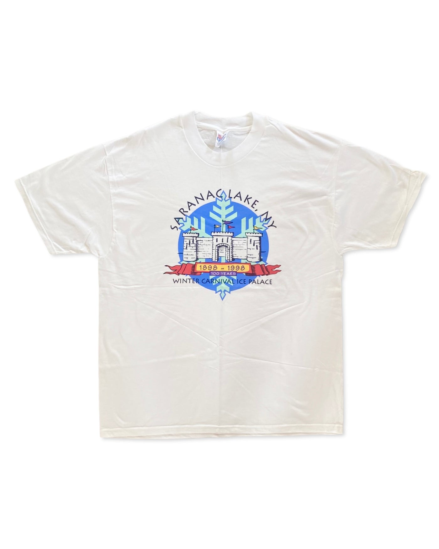 Vintage 1998 Saranac Lake Ice Palace T-Shirt