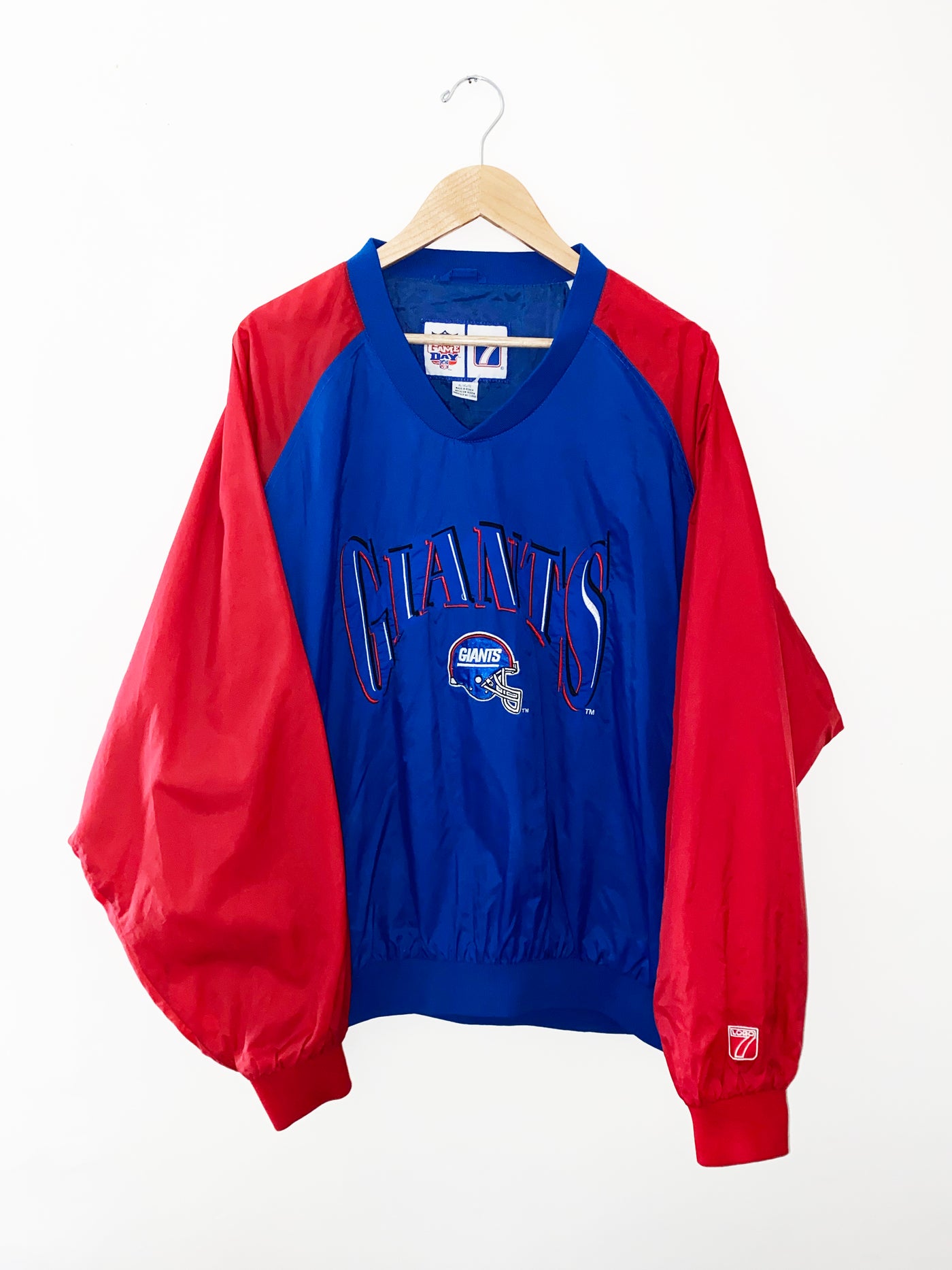 Vintage Logo 7 New York Giants Pullover Jacket