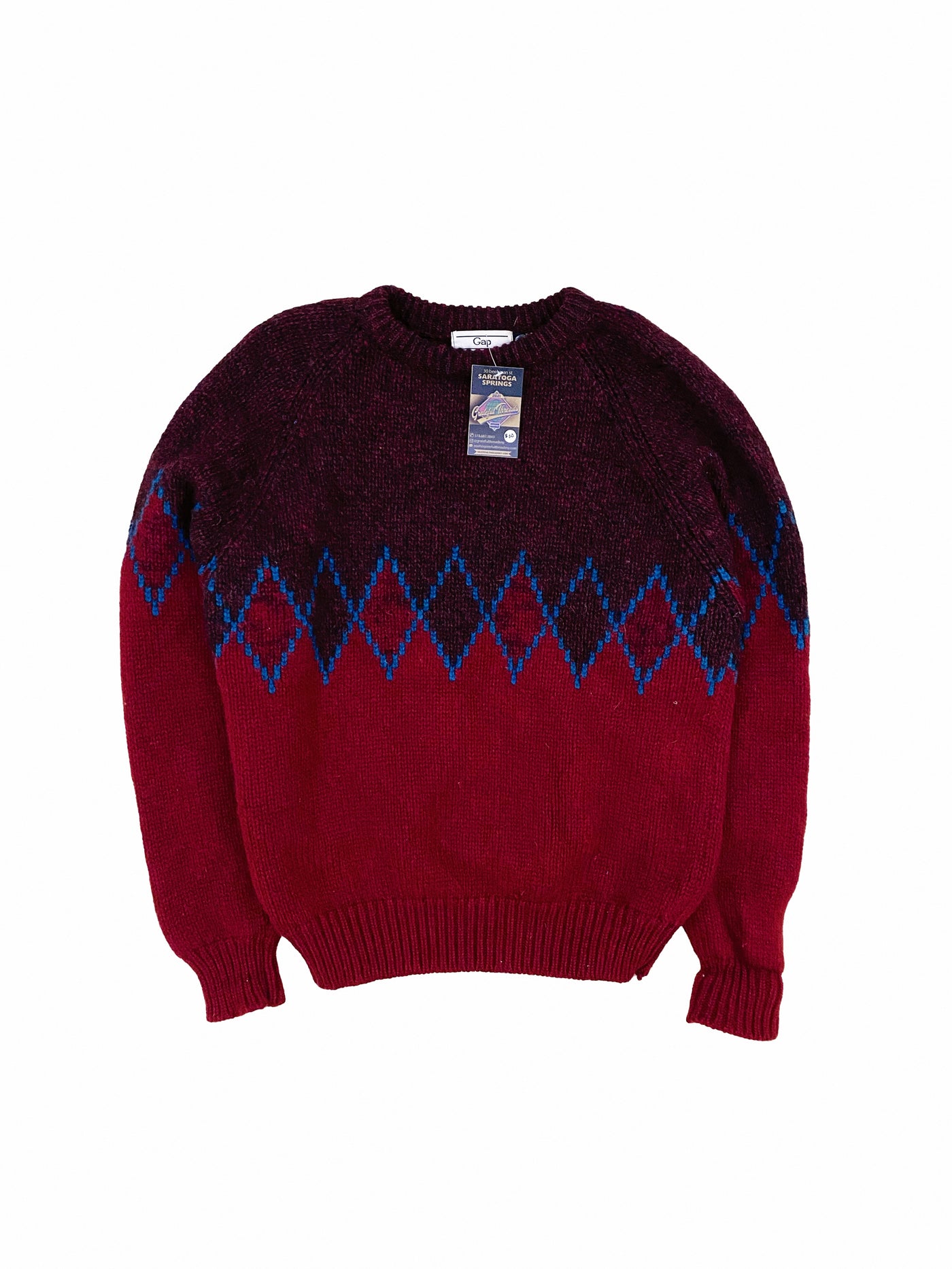Vintage 80s Gap 100% Wool Knit Sweater