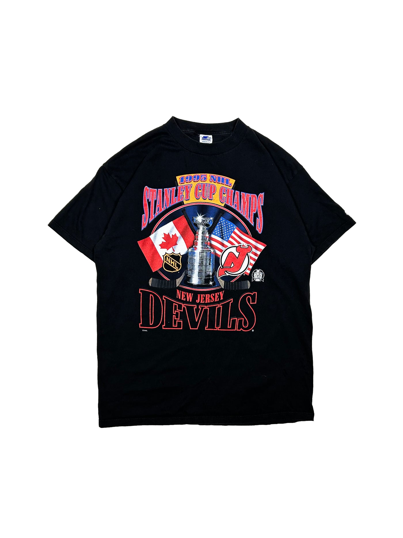 Vintage 1995 Starter New Jersey Devils Stanley Cup Champs T-Shirt