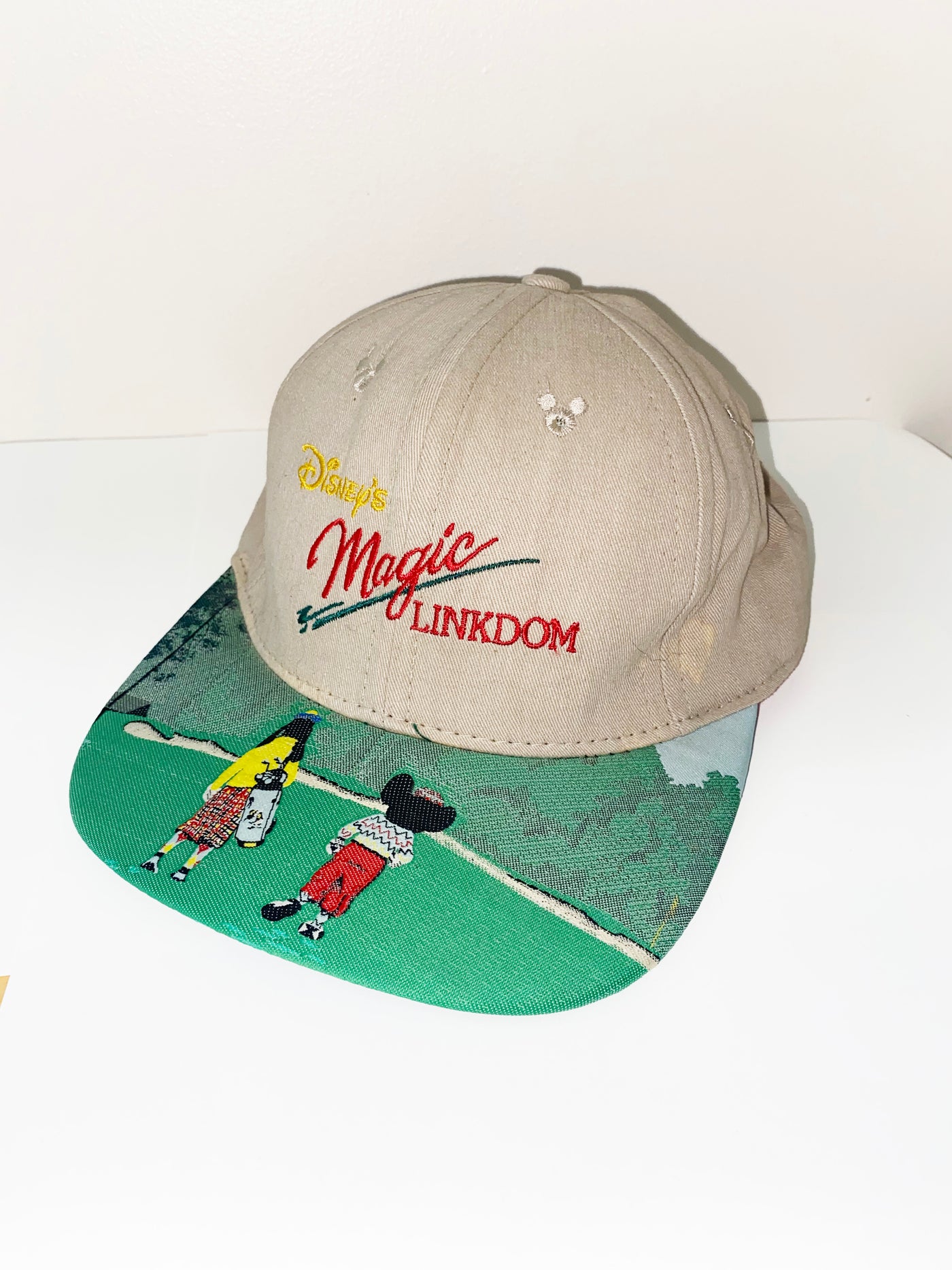 Vintage Disney Magic Linkdom Golf Hat