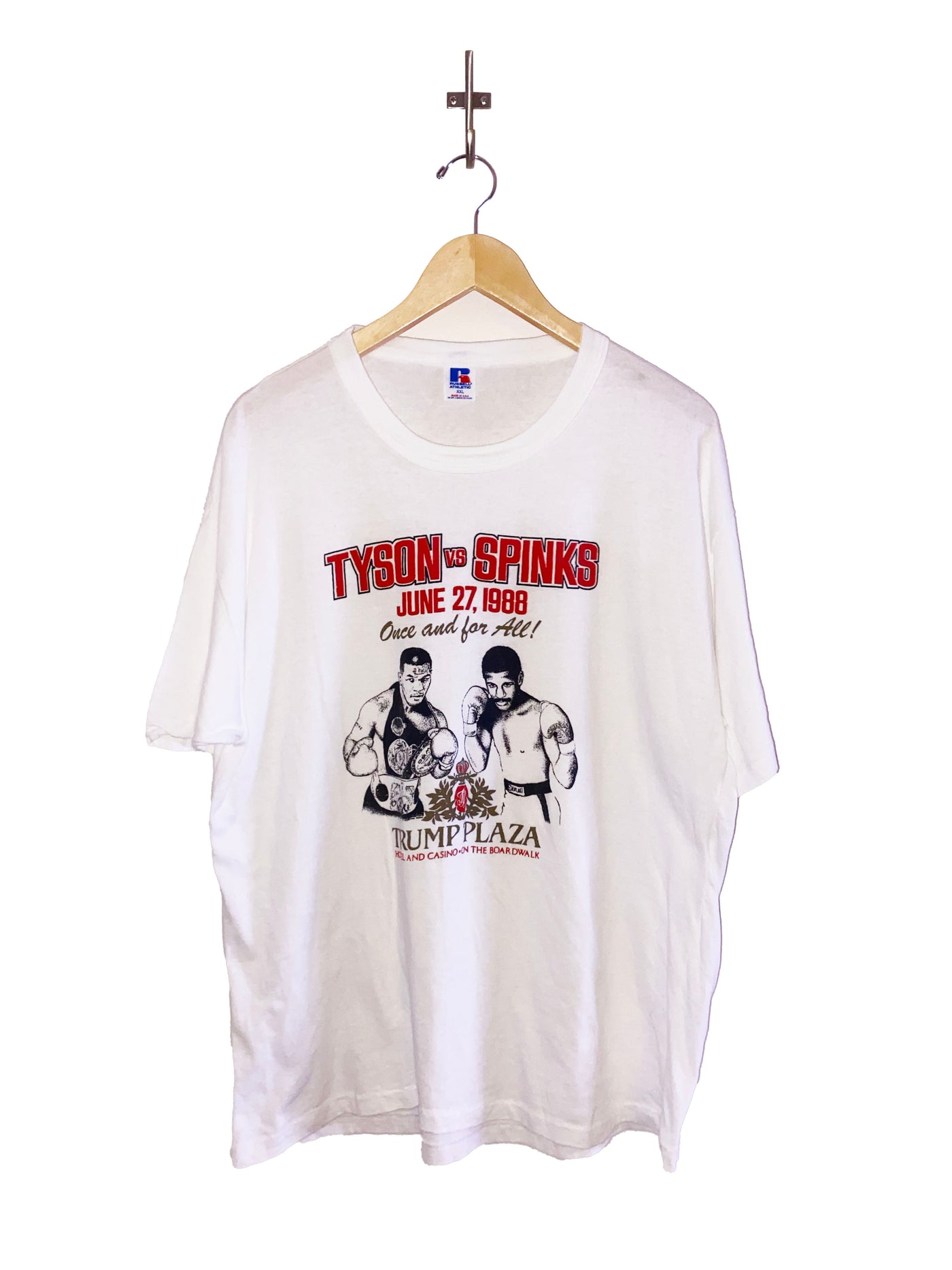 Vintage 1988 Tyson vs. Spinks Fight Promo T-Shirt