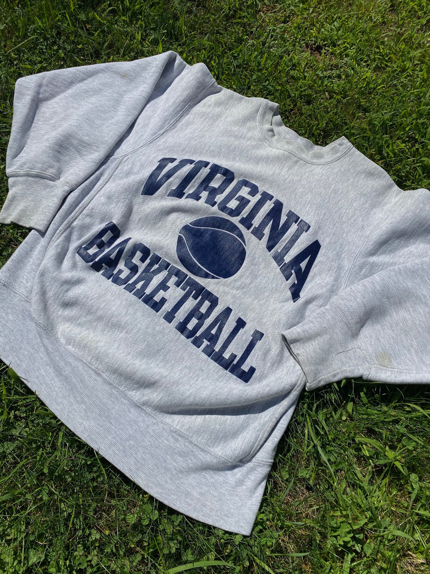 Vintage 80s Virginia Basketball Reverse Weave Champion Crewneck