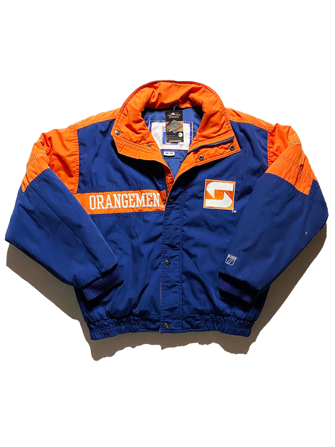 Vintage Syracuse Orangemen Big Logo Puffer Jacket